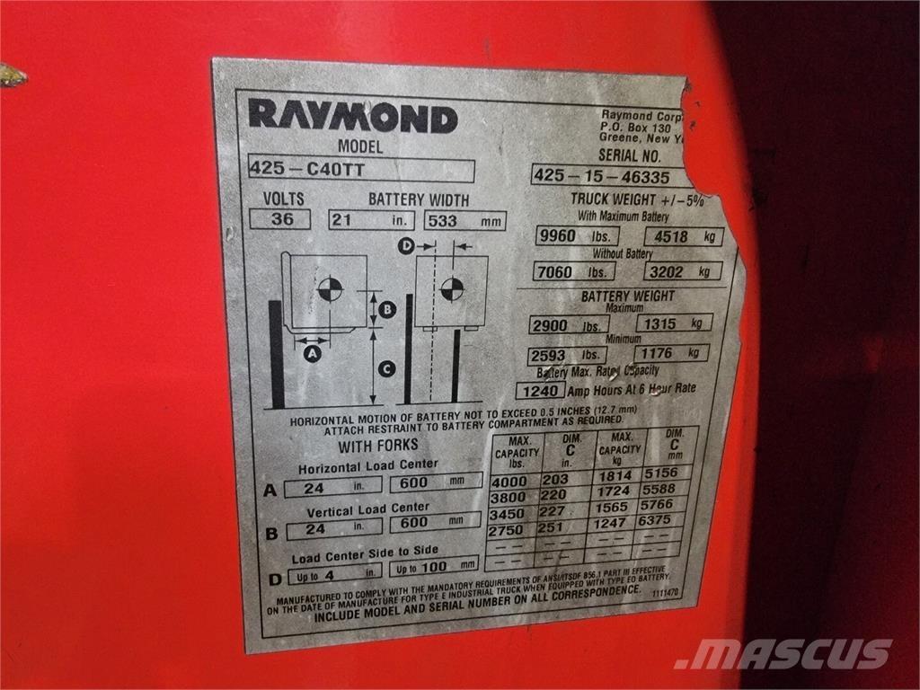 Raymond 425-C40TT Construção - Outros
