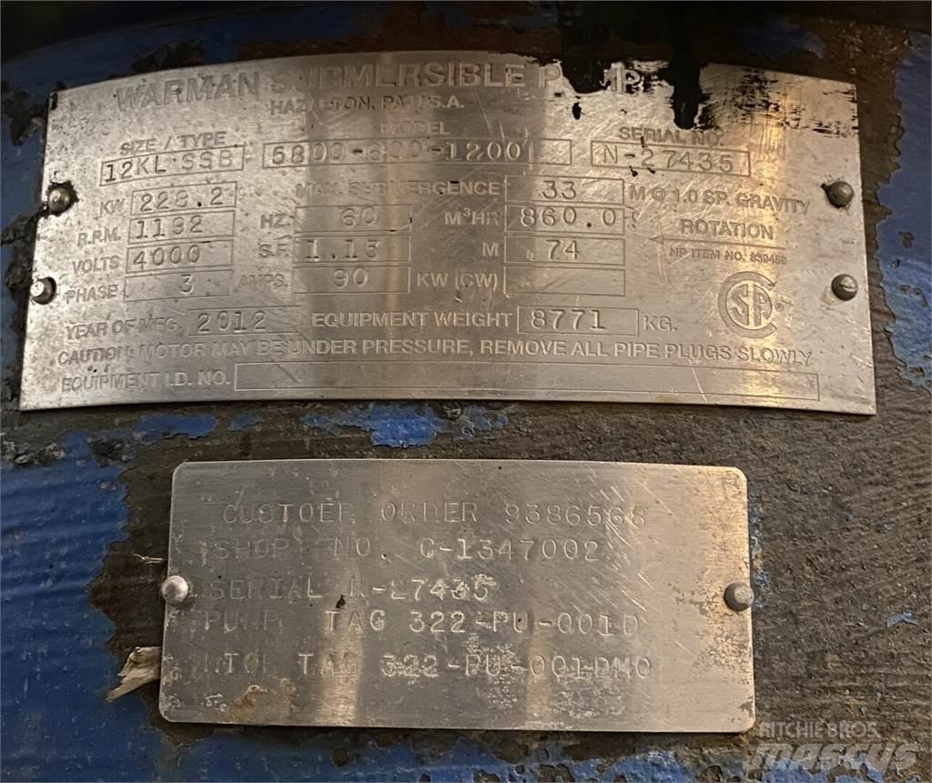 Warman 5800-600-1200 Bombas de água