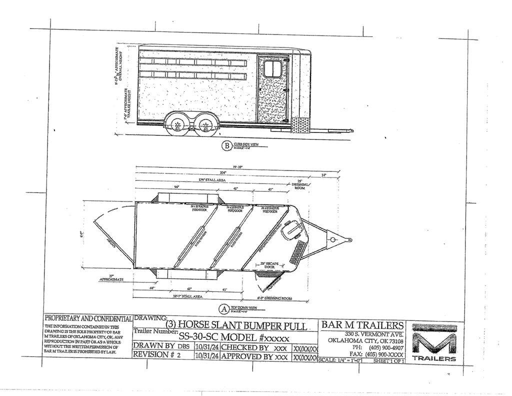BAR-M SS-30-SC Reboques transporte animais