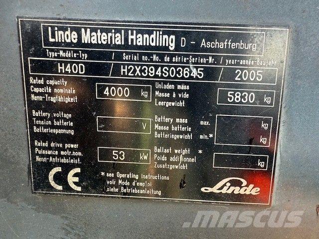 Linde H 40 D Empilhadores Diesel