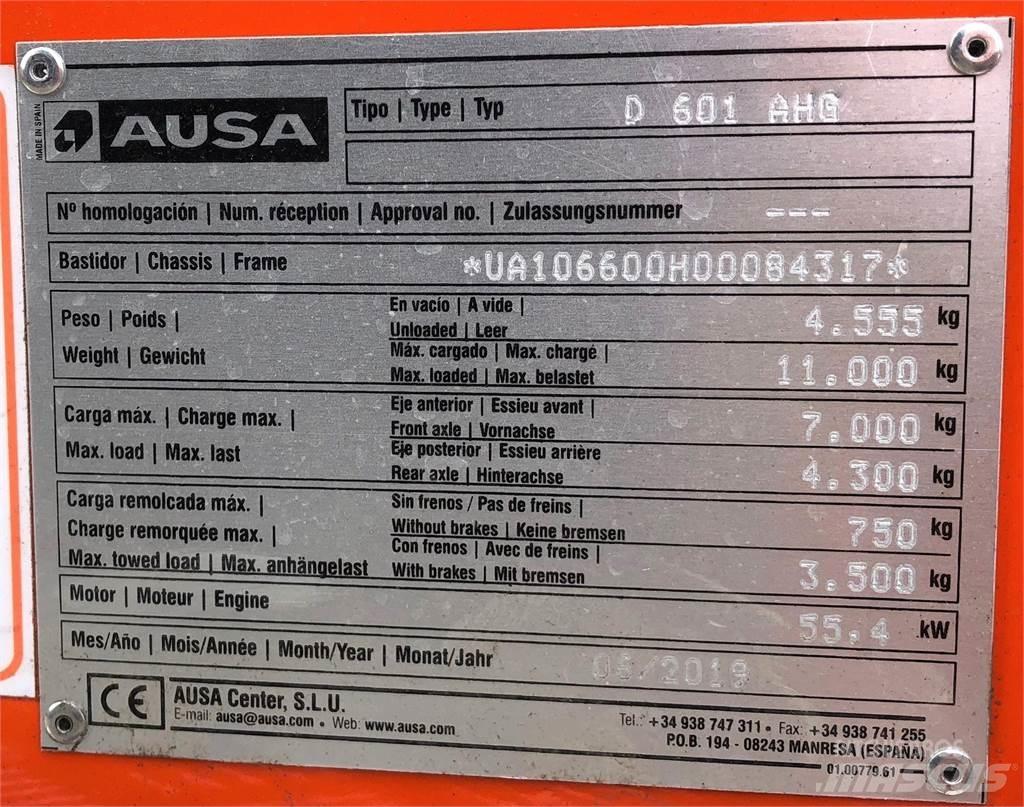 Ausa D601AHG Dumpers de obras