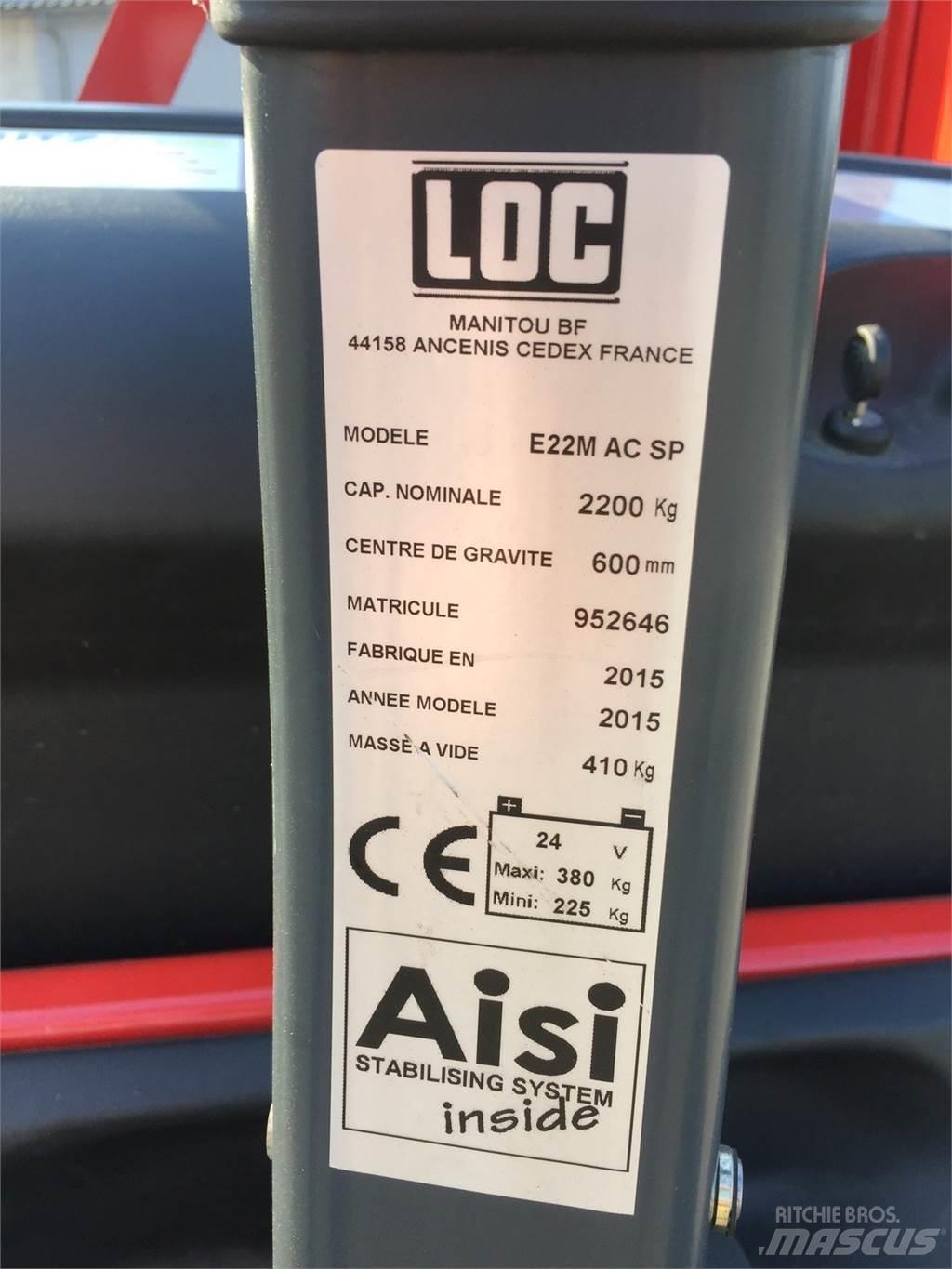 LOC E22 MAC Empilhador para operador externo