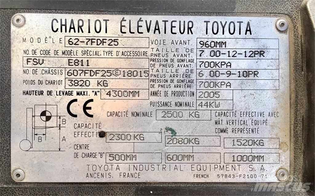 Toyota 7FD25 Empilhadores - Outros