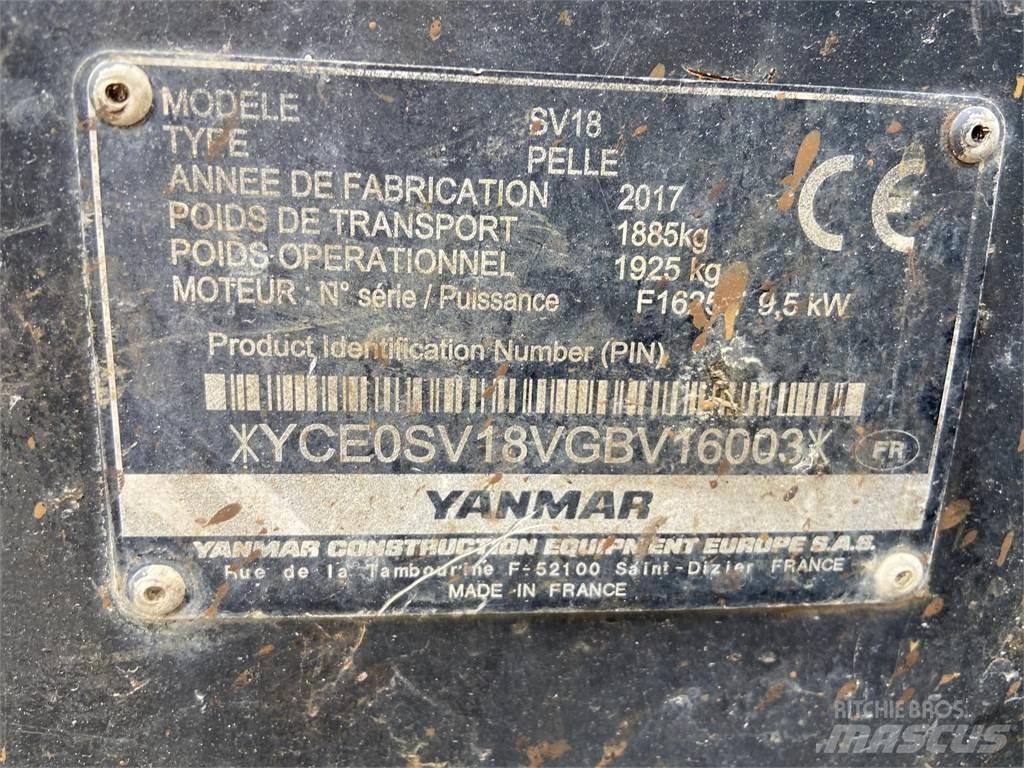 Yanmar SV18 Mini Escavadoras <7t