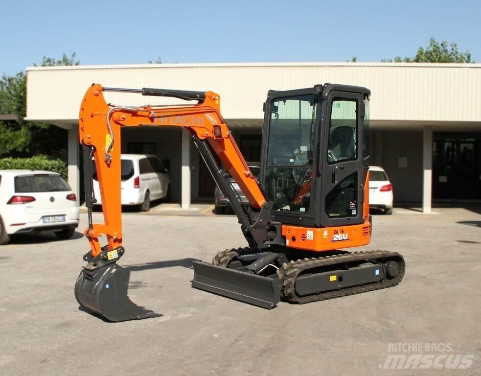 Hitachi ZX26U-6 CR Mini Escavadoras <7t