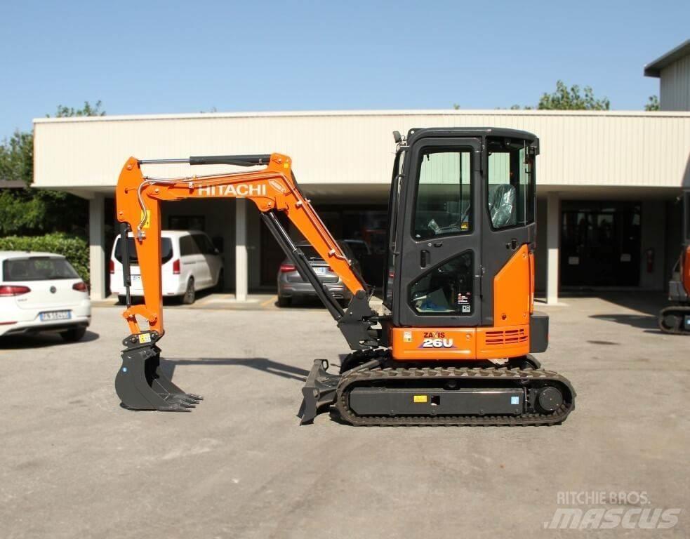 Hitachi ZX26U-6 CR Mini Escavadoras <7t