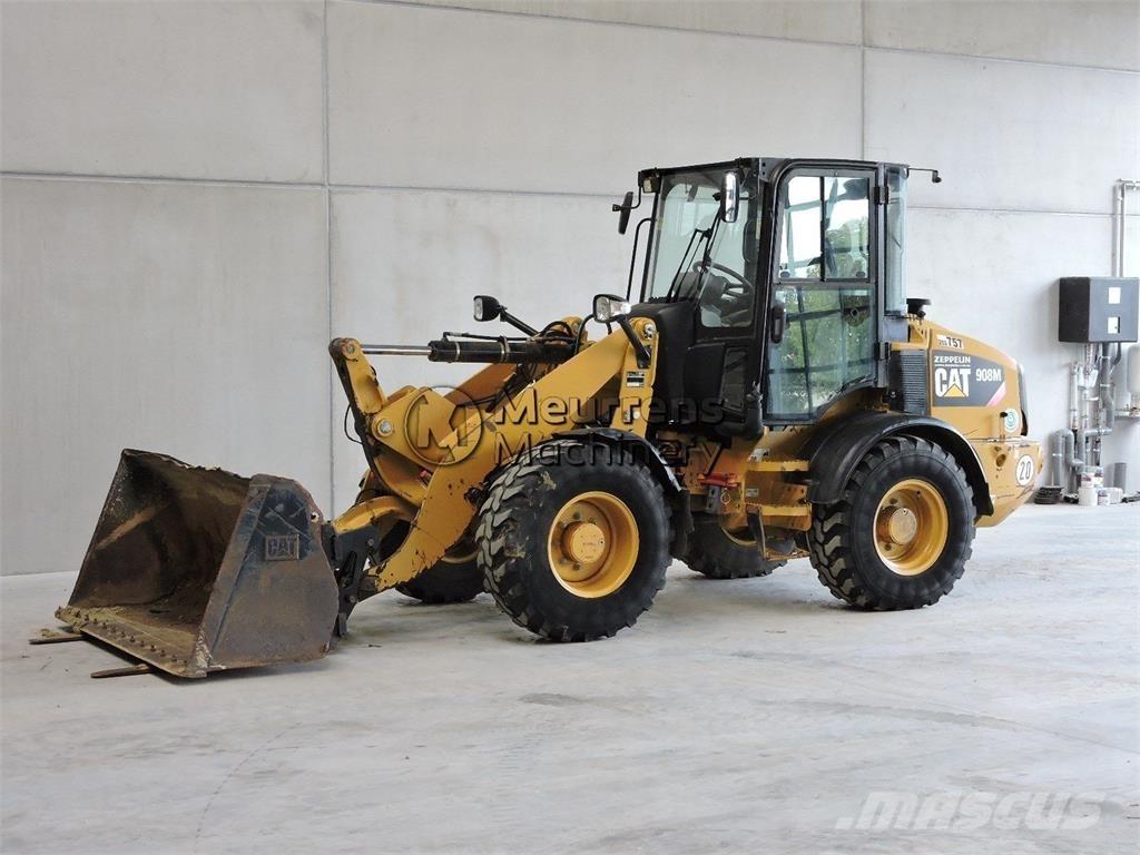 CAT 908M + FORK Pás carregadoras de rodas