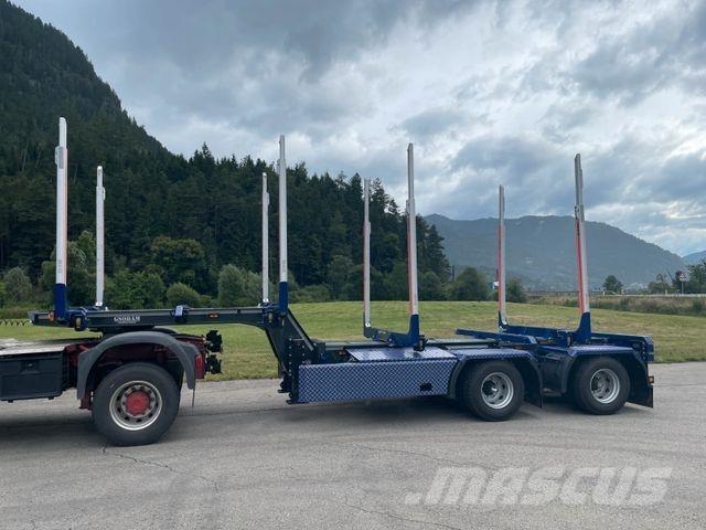 Gsodam T2L1 Semi Reboques Transporte Madeira