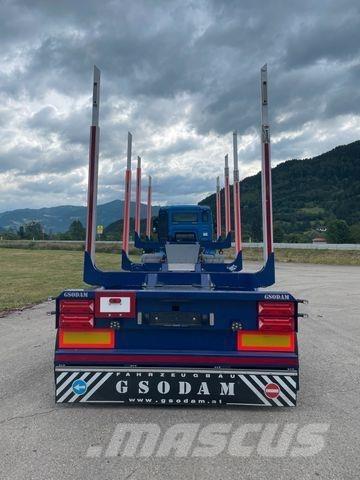 Gsodam T2L1 Semi Reboques Transporte Madeira