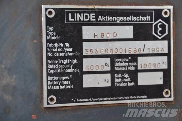 Linde H60D / Duplex Empilhadores Diesel