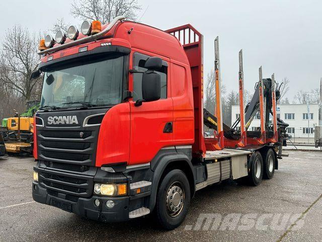 Scania R520 V8 Camiões de transporte de troncos