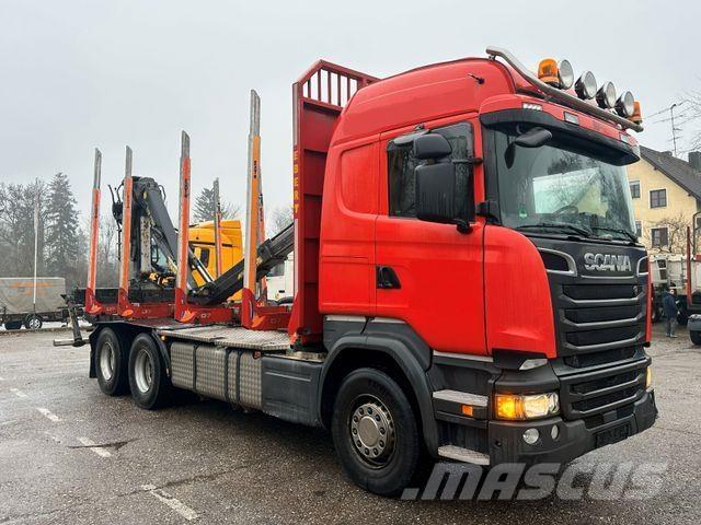 Scania R520 V8 Camiões de transporte de troncos