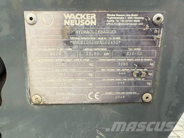 Wacker EZ 28 VDS Mini Escavadoras <7t