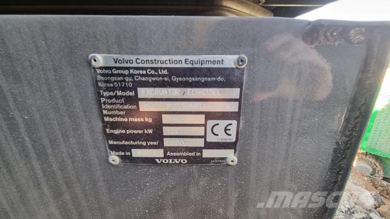 Volvo ecr235 Escavadoras de rastos
