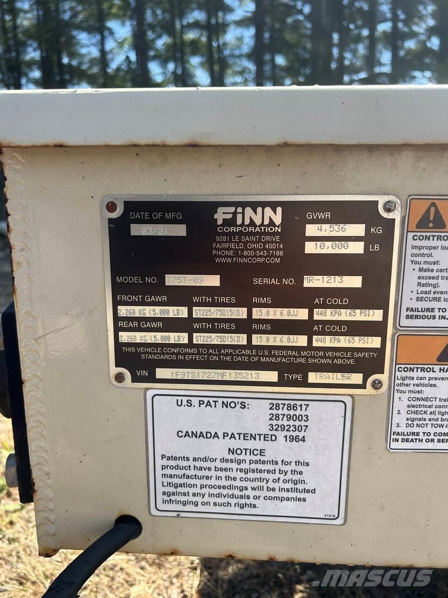 Finn T75T Colectores de recepção, sopradores e elevadores