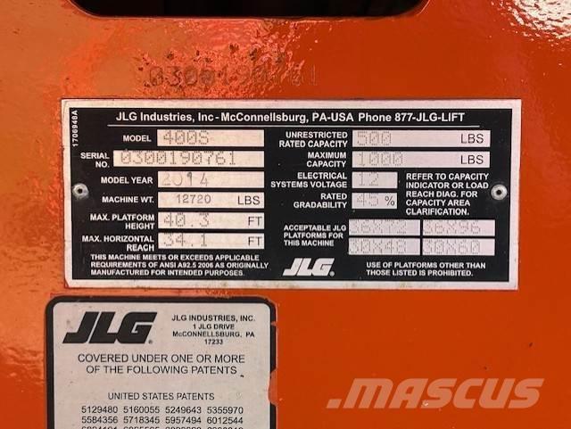 JLG 400S Outros elevadores e plataformas