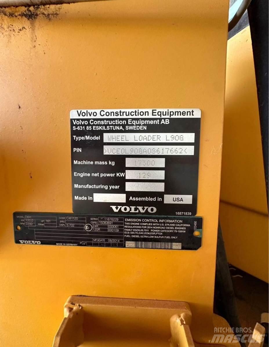 Volvo L90G Pás carregadoras de rodas