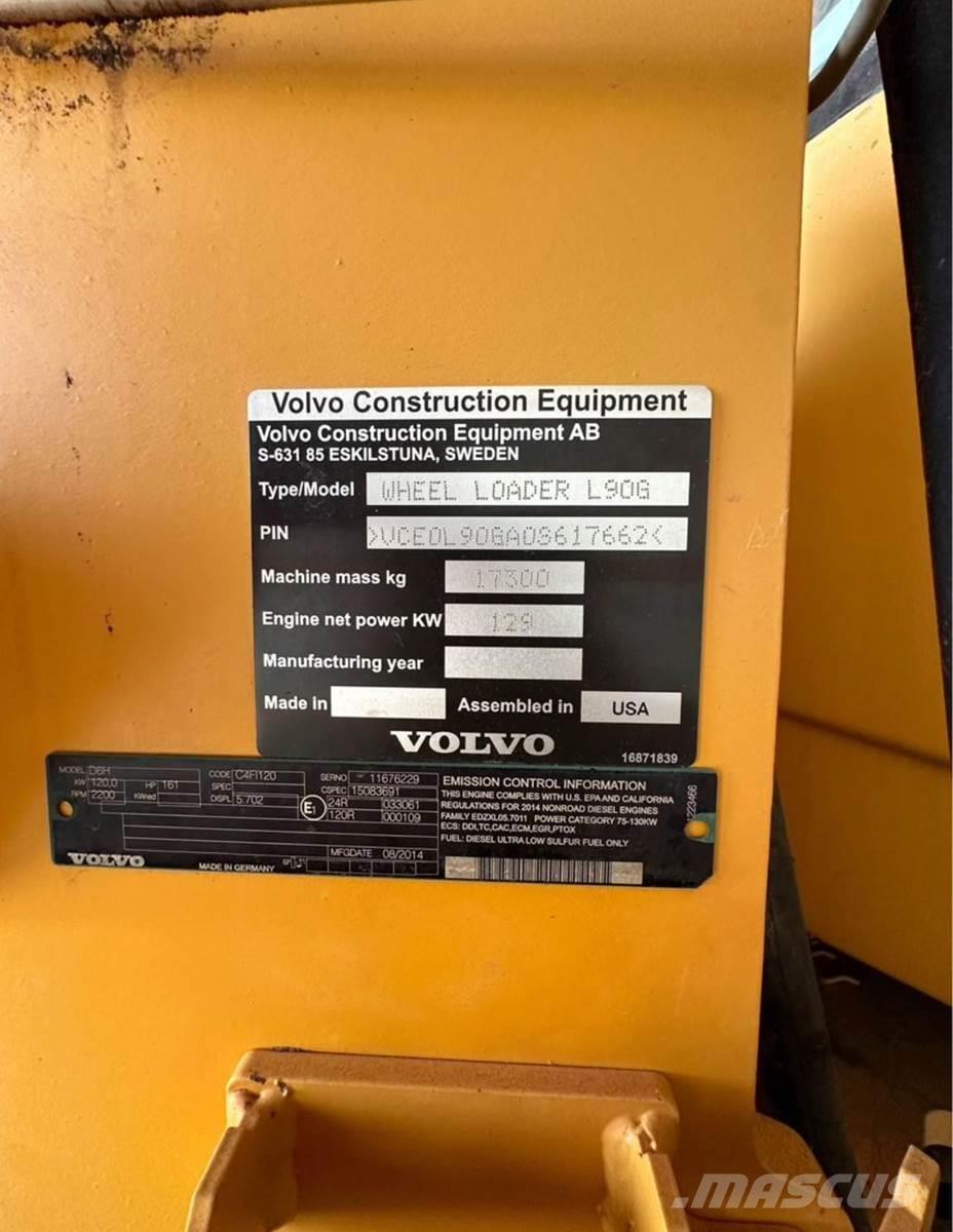 Volvo L90G Pás carregadoras de rodas