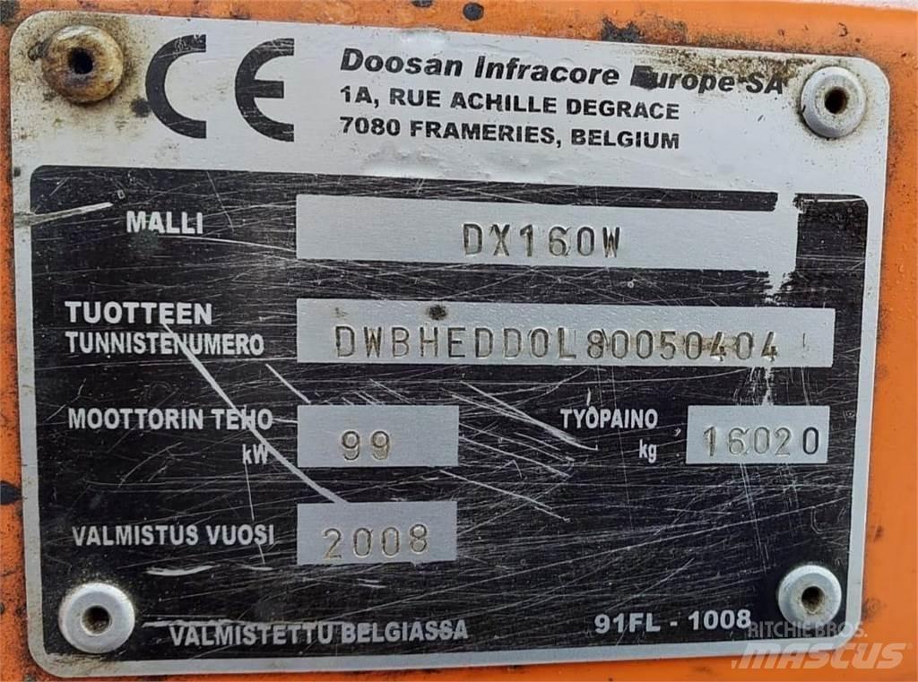 Doosan DX160W Escavadoras de rastos