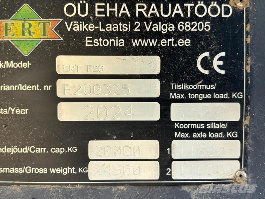 ERT E 20 Reboques Agrícolas basculantes
