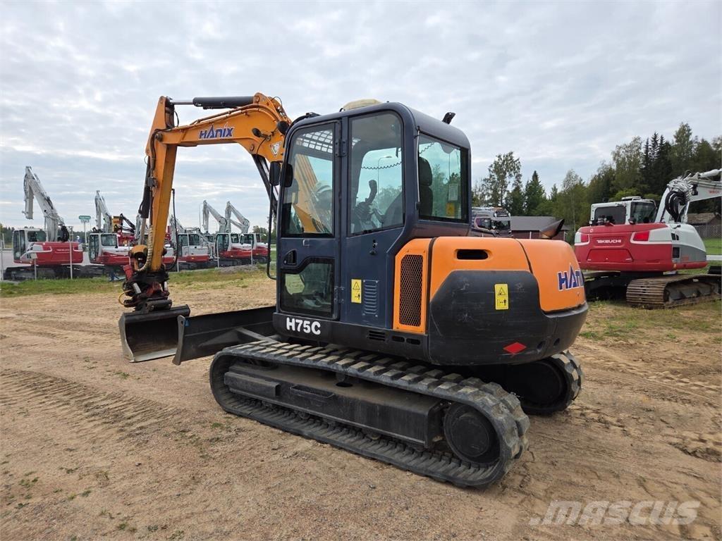 Hanix H75C Escavadoras Midi 7t - 12t