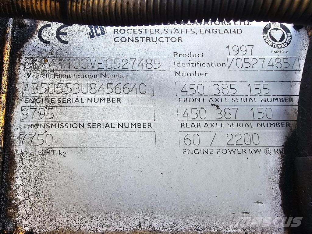 JCB 411 Pás carregadoras de rodas