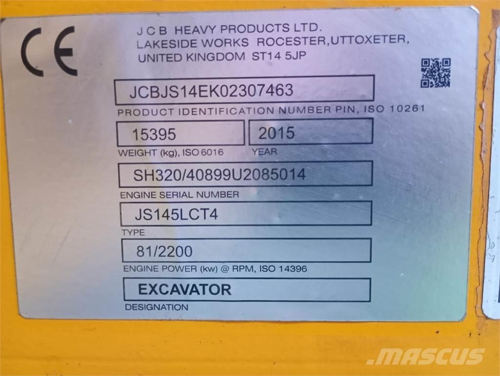 JCB JS 145 Escavadoras de rastos