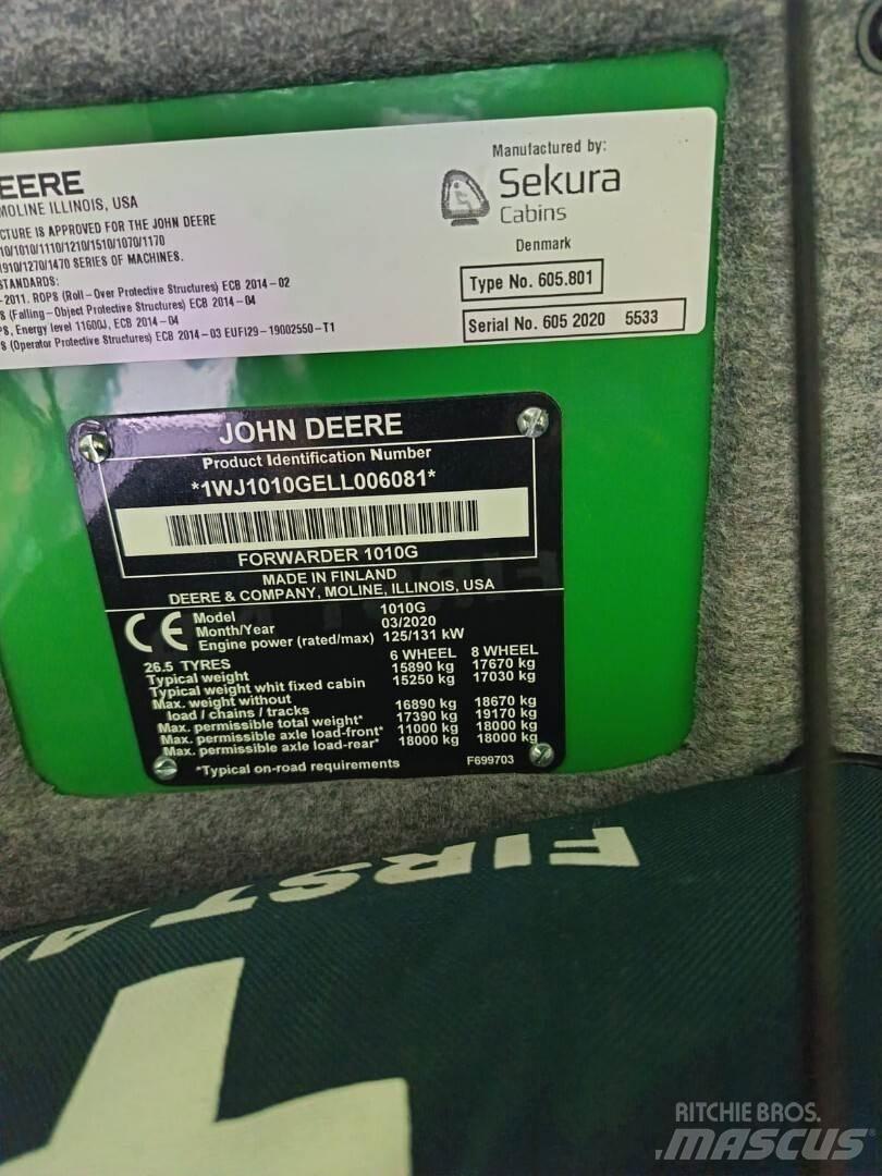 John Deere 1010G Forwarders florestais