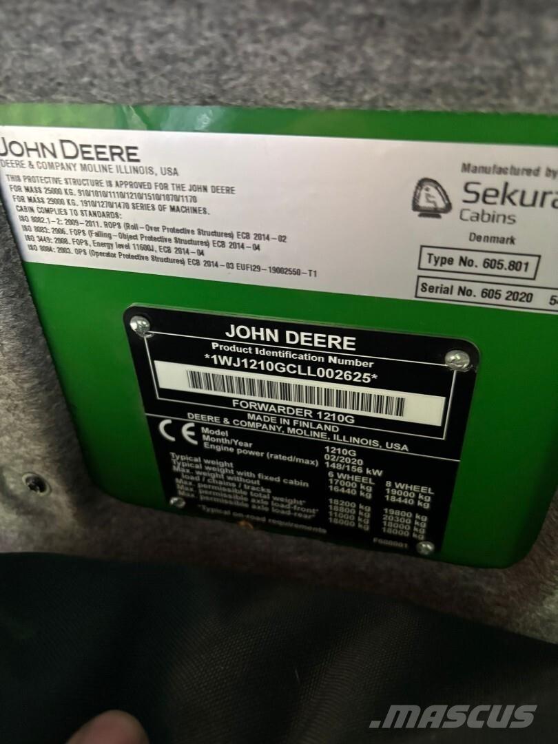 John Deere 1210G Forwarders florestais