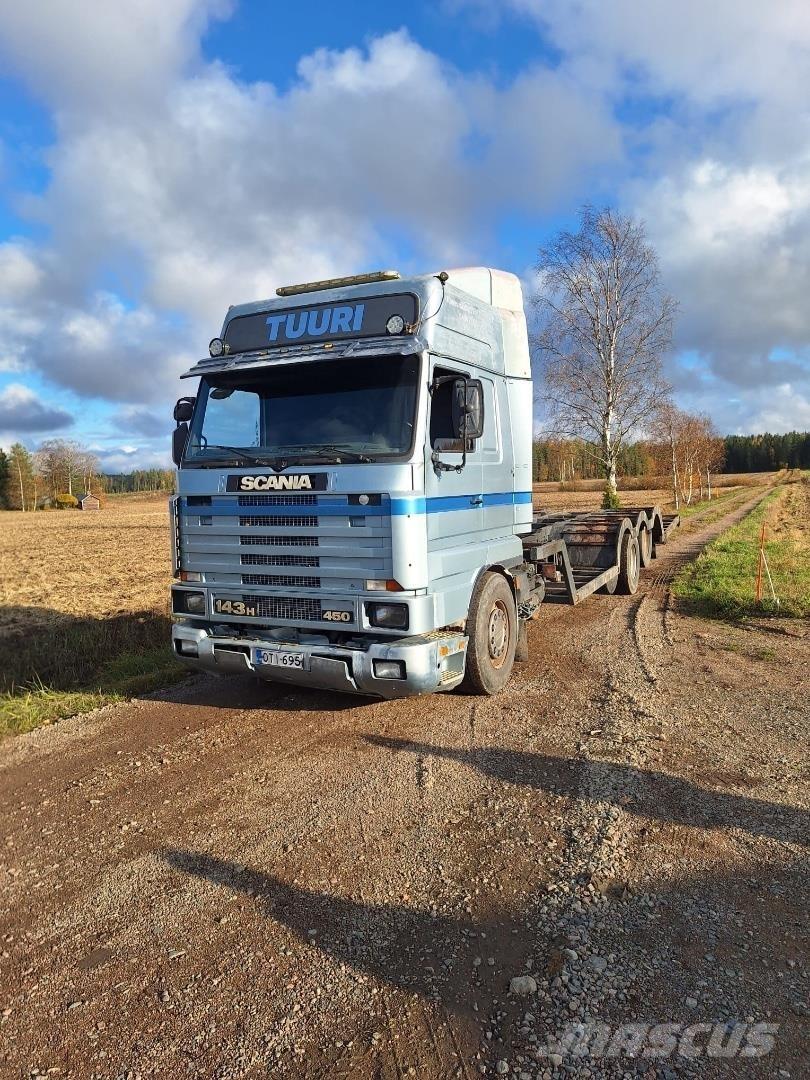 Scania 143H Camiões de transporte de máquinas florestais