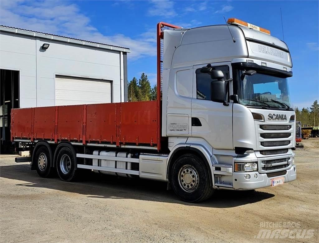 Scania R520 6x2 Camiões estrado/caixa aberta