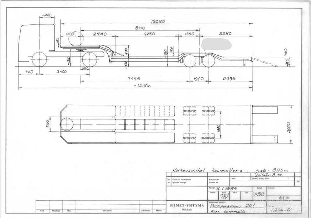 Siimet T294-12 Semi Reboques Carga Baixa