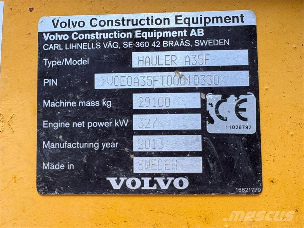 Volvo A 35 F Camiões articulados