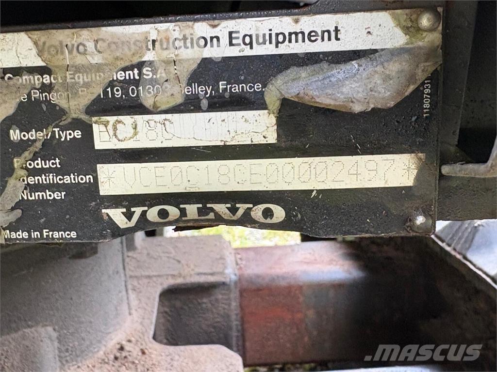 Volvo EC 18 C Mini Escavadoras <7t