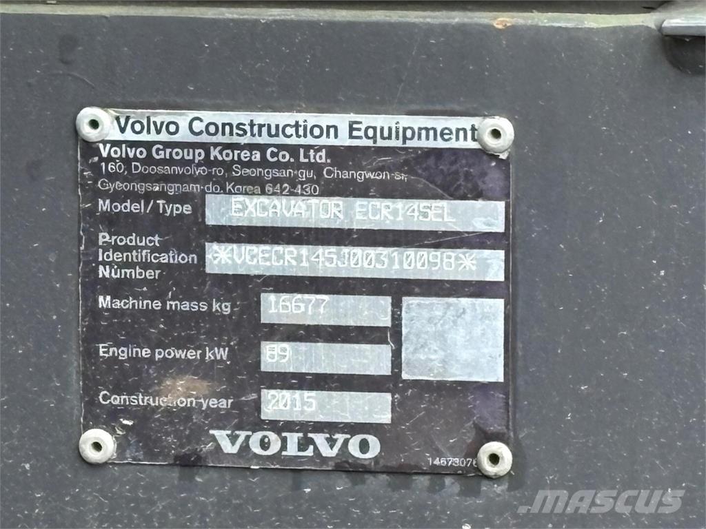 Volvo ECR 145 EL Escavadoras de rastos