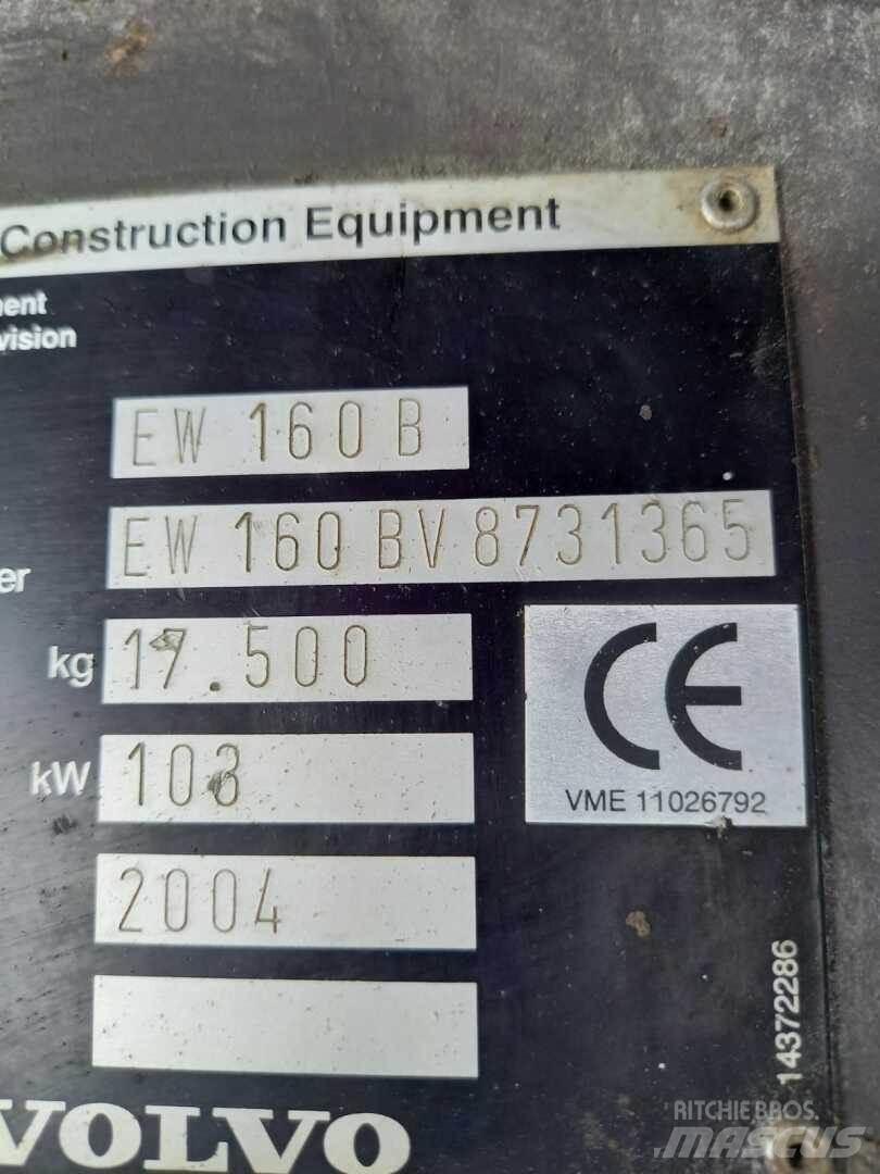 Volvo EW 160 B Escavadoras de rastos