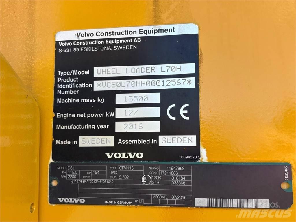 Volvo L 70 H Pás carregadoras de rodas