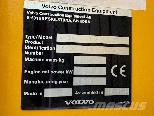 Volvo L180H Pás carregadoras de rodas