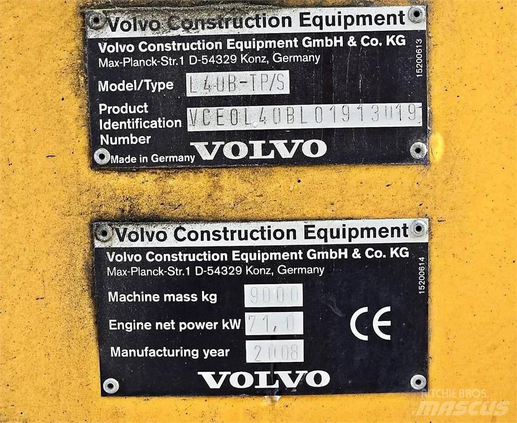 Volvo L40B Pás carregadoras de rodas
