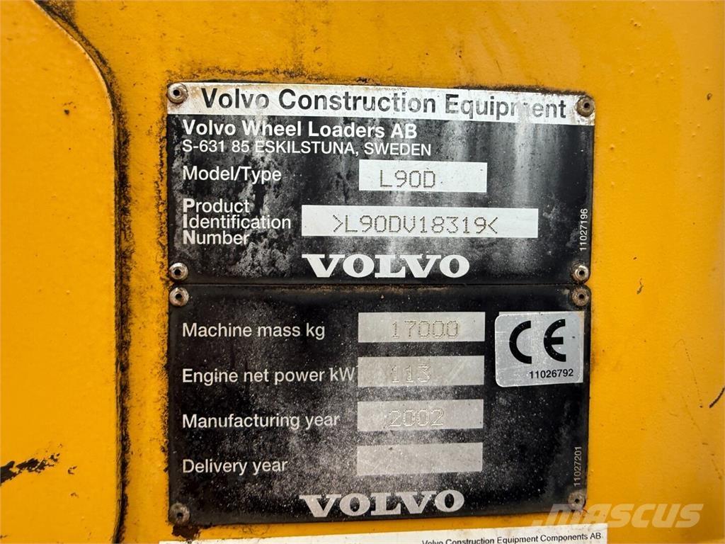 Volvo L90D Pás carregadoras de rodas