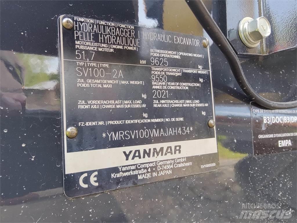 Yanmar SV100-2 Escavadoras Midi 7t - 12t
