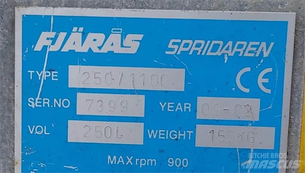  250/1100 3-p fäste Espalhadores de areia e sal