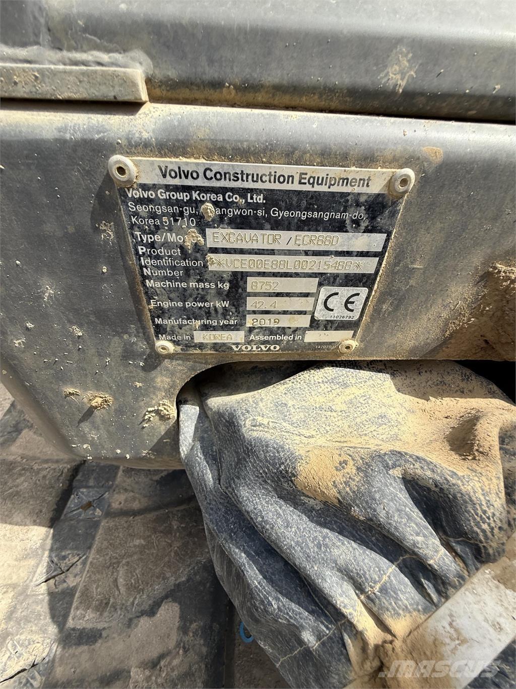 Volvo ECR88D Escavadoras de rastos