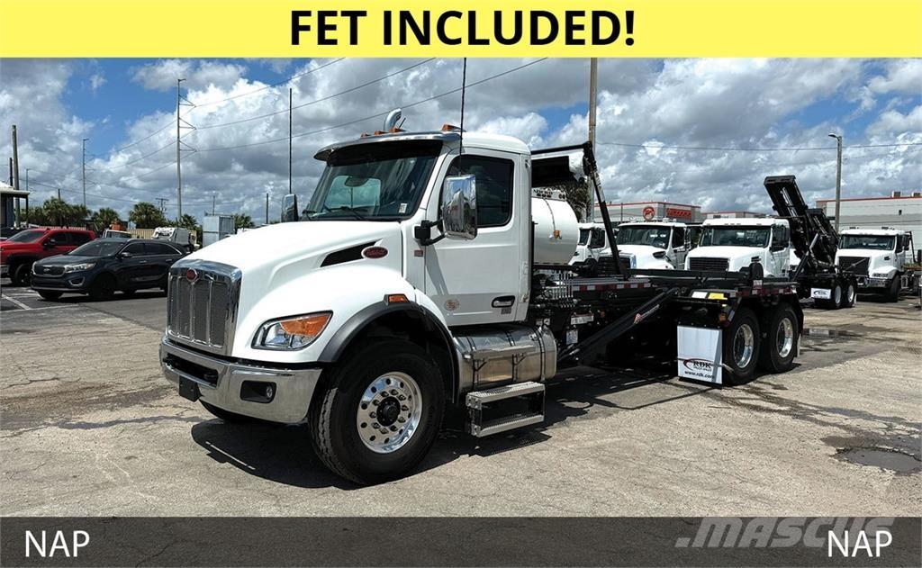 Peterbilt 548 Camiões caixa desmontável com elevador de cabo