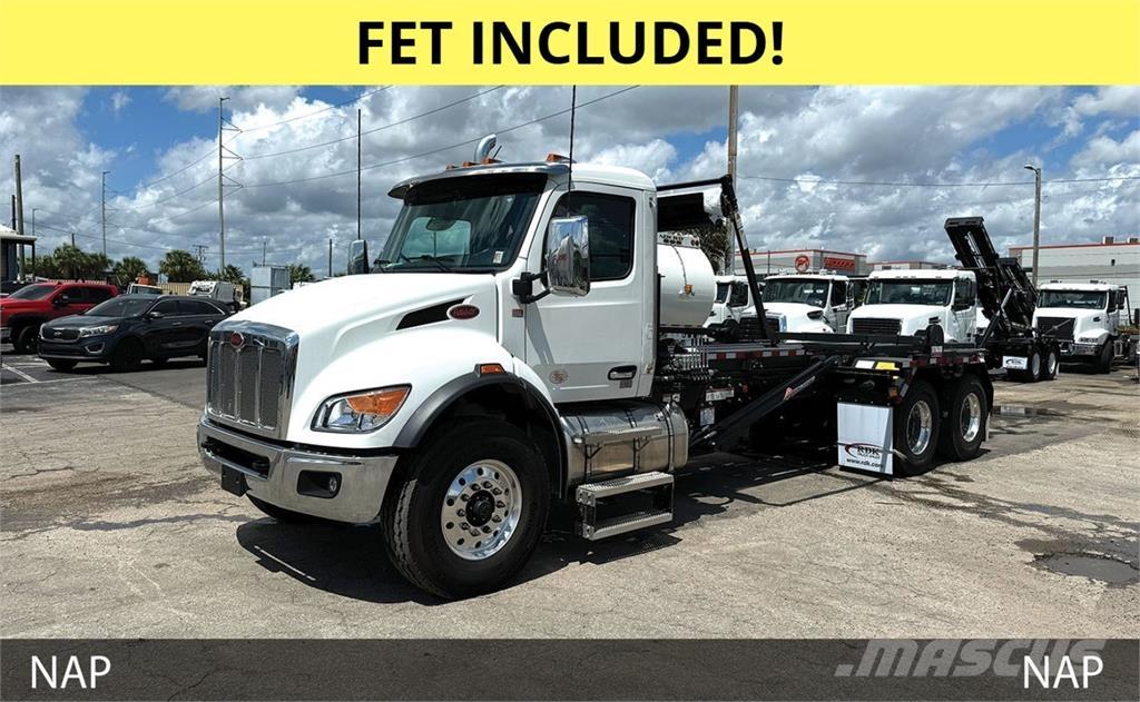 Peterbilt 548 Camiões caixa desmontável com elevador de cabo