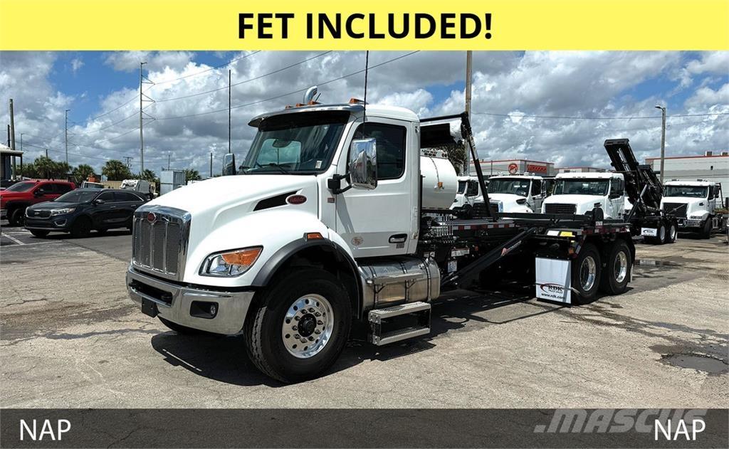 Peterbilt 548 Camiões caixa desmontável com elevador de cabo