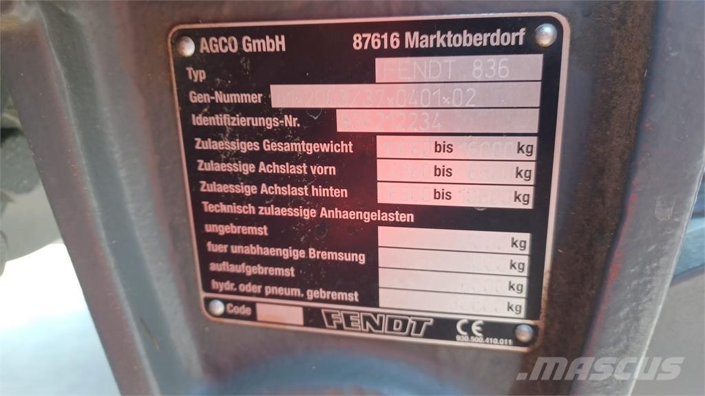 Fendt 828 SCR Tratores Agrícolas usados