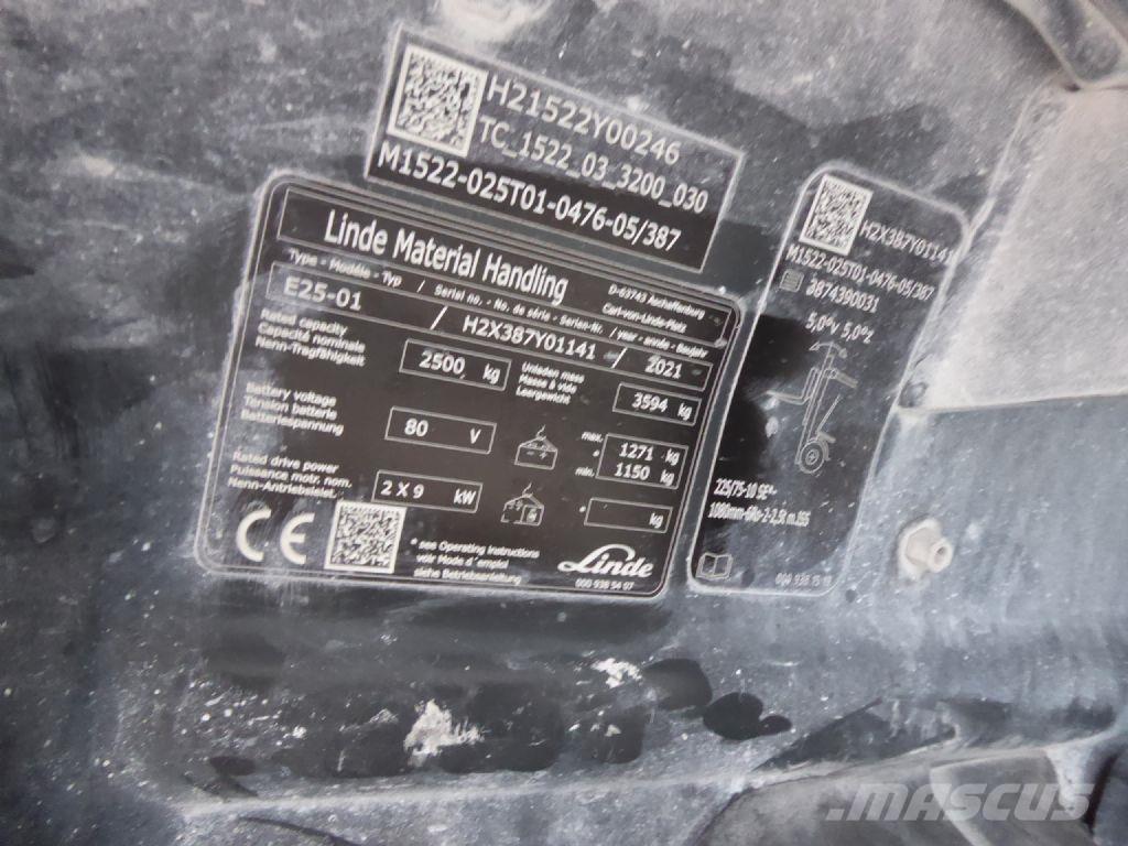 Linde E25-01 Empilhadores eléctricos