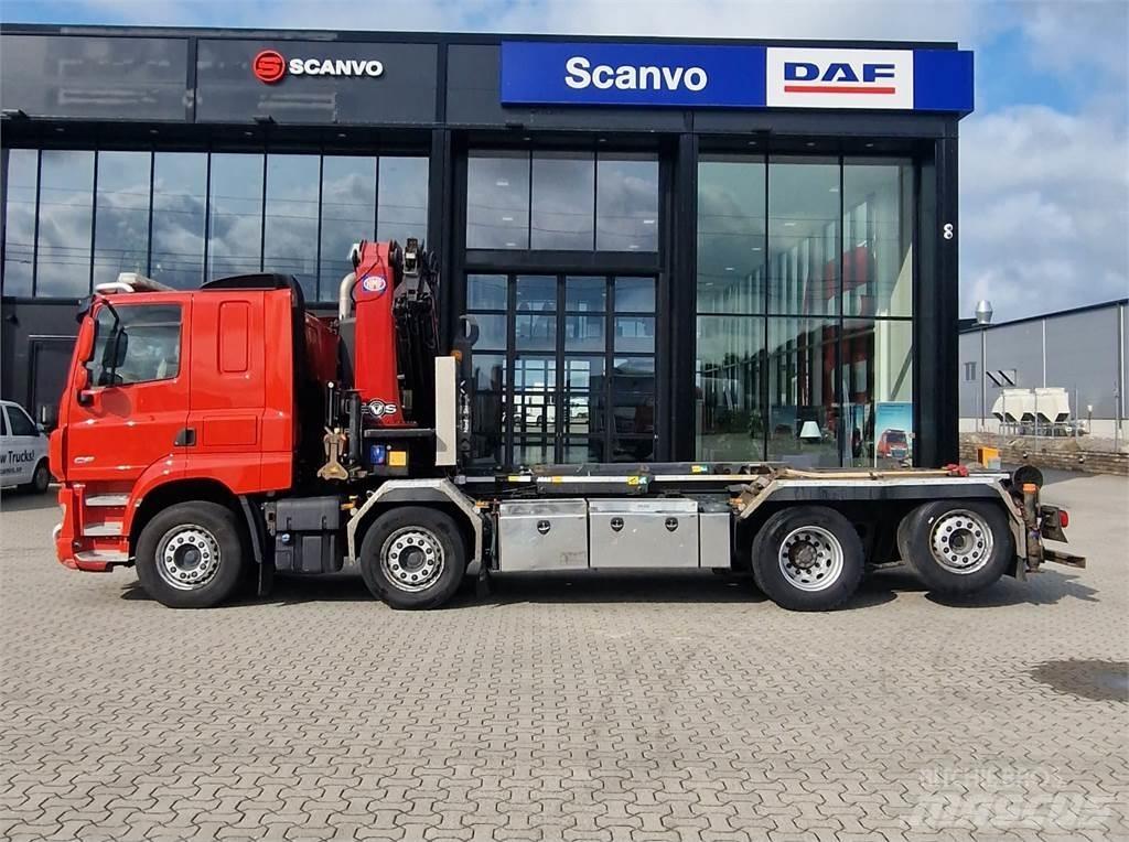 DAF CF 480 FAX Camiões caixa desmontável com elevador de cabo