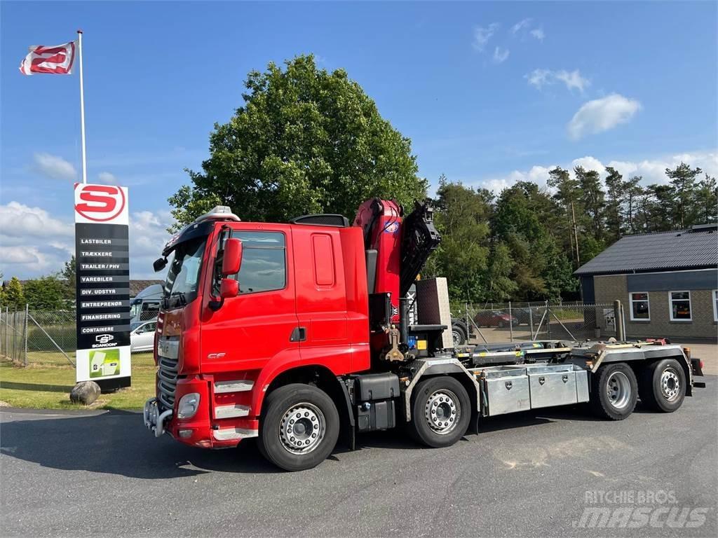 DAF CF 480 FAX 8x2*6 Camiões caixa desmontável com elevador de cabo